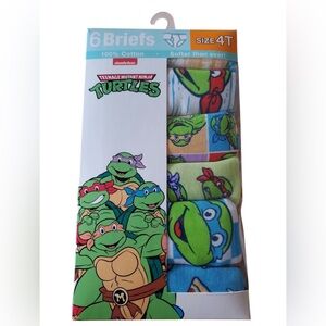 Nickelodeon Teenage Mutant Ninja Turtles Toddler Boy Briefs, 6 Pack Sizes 4T